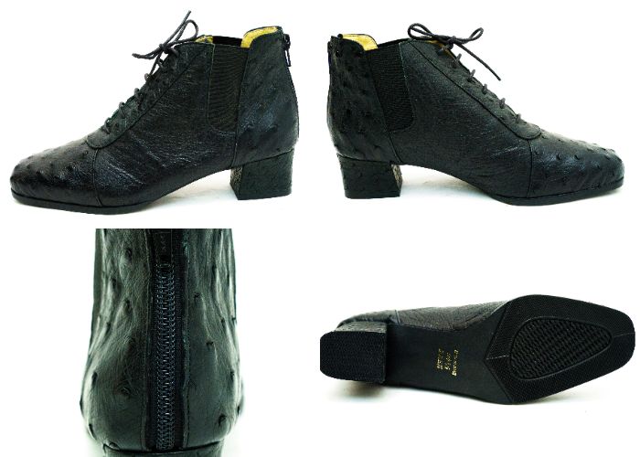 【送料無料】TOLEAL・靴・レディース・オーストリッチ・店頭買取品・未使用品・黒・ブラック【中古】