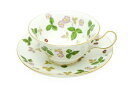 WEDG WOOD ウエッジウッド カップ&ソーサ いちご 長期展示品 【中古】