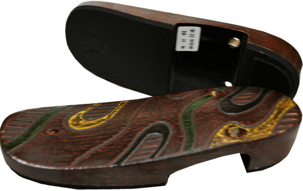 カマクラ塗の桐下駄【右近型】・台