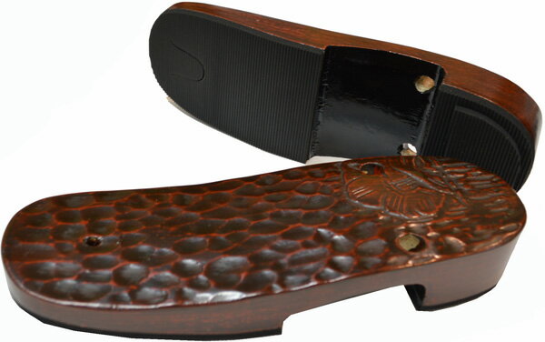 【エルサイズ】カマクラ塗の桐下駄【右近型】・台