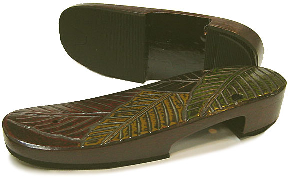 【エルサイズ】カマクラ塗の桐下駄【右近型】・台