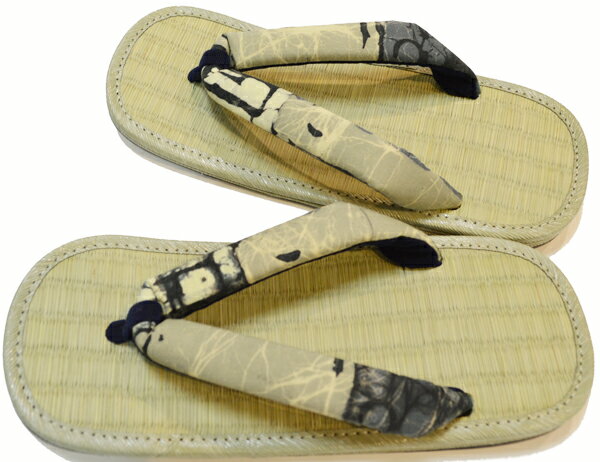 イグサの雪駄【本渋皮底】Mサイズ