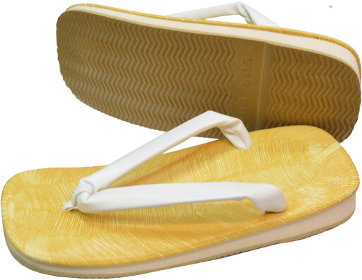 【サンド底の雪駄・白ビニールの花緒】【Mサイズ~3Lサイズ】