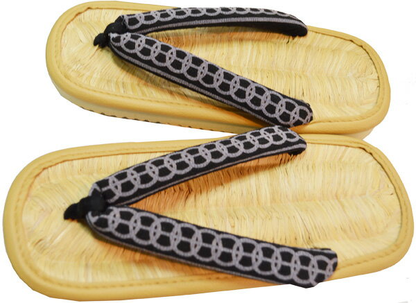 男物・本表（のざき表）付の雪駄【軽装仕立】【巻きタイプ】