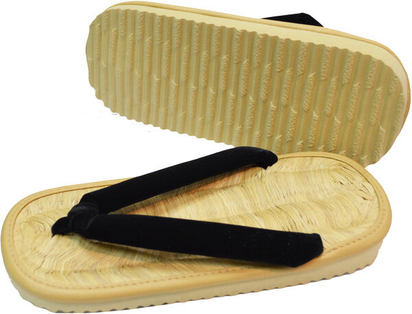 男物・本表（のざき表）付の雪駄【軽装仕立】【巻きタイプ】