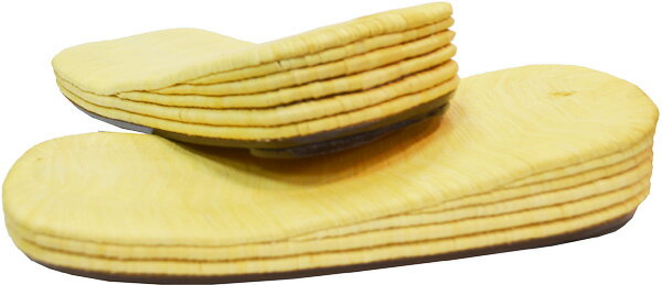 男物・南部表の雪駄六段重ねMサイズ・台