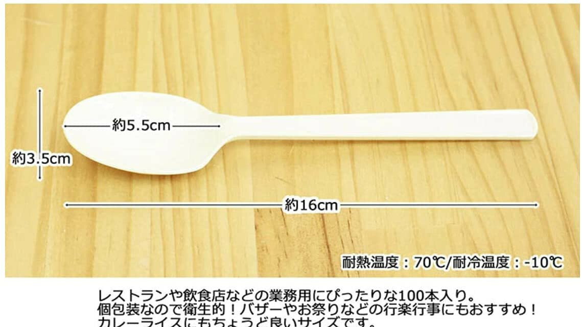 【サイトウ商事】送料無料OPP完封使い捨てプラスチックスプーン先割れではないプラスチックスプーン16cm衛生透明袋入りプラスチックスプーン個包装業務用8パック800本入り※北海道、沖縄、離島への別途料金
