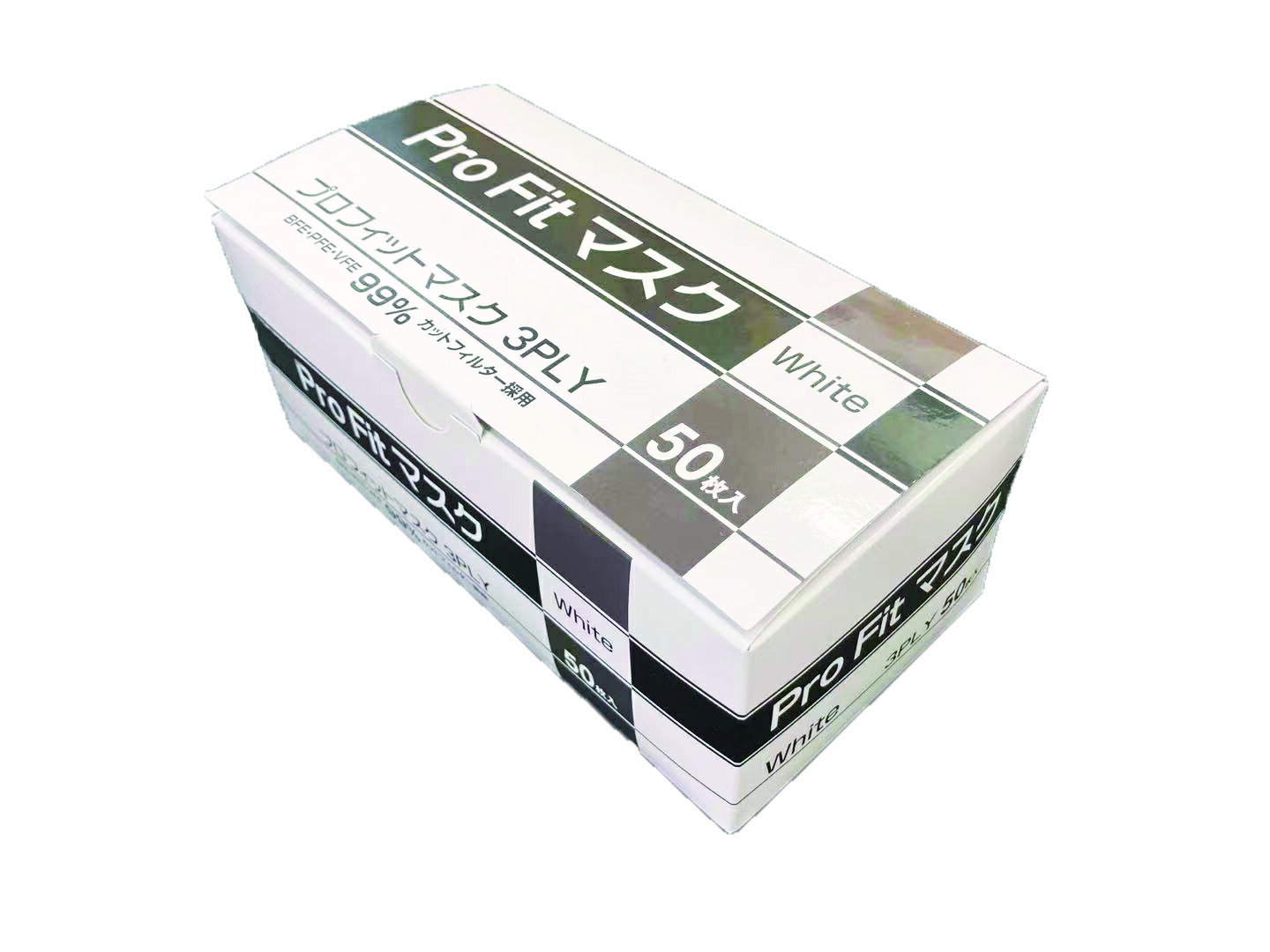 4.4円/枚 プロフィットマスク 3PLY ホワイト フリーサイズ 3000枚 【法人名・店舗名宛限定にて送料無料（個人名宛は送料有料）沖縄・離島は別途料金】