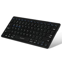 【送料無料】HanmirキーボードBluetoothワイヤレスキーボード無線bluetoothkeyboard薄型テンキー付静音設計軽量ブルートゥースキーボードファンクションキー搭載高級感iOS/Android/Mac/Windows/Chrome対応/長時間稼働ブラック簡単ペアリング【技適認証済】