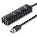 yzHanmir USB3.0nu 4|[gA_v^[ LLAN RJ45 ϊA_v^ 1000Mbps 5GbpsUSBg ` USB3.0|[g~3{MKrbglbg[NRo[^[ Hub/MAC Windows/OS LinuxȂǂɑΉ\ y