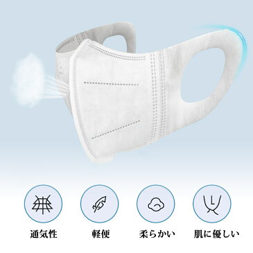 送料無料 3層高密度不織布マスク 50枚入り 3Dマスク mask ますく 不織布 PM2.5対応 花粉対策 風邪予防 飛沫防止 立体 男女兼用 使い捨て ホワイト