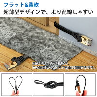 HanmirLANケーブルCAT7ウルトRJ45コネクタギガビット10Gbps/600MHz高速光通信対応ツメ折れ防止CAT7準拠ストレート薄型金メッキコネクタイーサネットケーブルシールドモデムやわらかスリムルータ/ハブ/Xbox/PS3などに適用(5M)