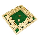 シャットザボックス シャット ザ ボックス (グリーン) Shut The Box ボードゲーム サイコロゲーム パーティー ゲーム ダイス さいころ 木製 知育 数字 2-4人プレイ 子供から大人まで 頭脳戦 ホームパーティー