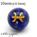 (縦穴) 1粒売り 魚座 星座彫刻 ラピスラズリ 10mm パワーストーン バラ売り 天然石 パワーストーン ばら売り ビーズ 穴あき 1玉売り アクセサリー ...