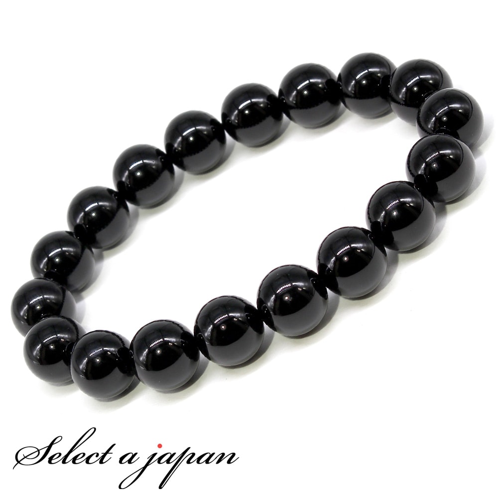 オニキス ブレスレット 10mm パワーストーン ブレスレット メンズ 天然石 ブレスレット 数珠 アクセサリー メンズブレスレット パワーストーンブレスレット 天然石ブレスレット 男性用 厄除け 金運 仕事運 勝負運 ブラック 黒 お守りのサムネイル