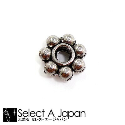 『10個』 スペーサー 6mm シルバー 銀古美 パーツ ハンドメイド アクセサリーパーツ 材料 銀色 アクセサリー パーツ ハンドメイドパーツ 金属ビーズ メタルビーズ スペーサー メタルスペーサー 金属スペーサー ビーズパーツ 挟む 手作り ロジウム