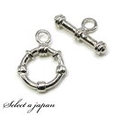 『10個』 マンテル ライン入り 留め金具 留め具 シルバー ハンドメイド アクセサリーパーツ 材料 銀色 アクセサリー パーツ ハンドメイドパーツ 止め金具 ...