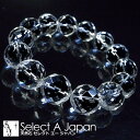 64面カット 水晶 ブレスレット 14mm パワーストーン ブレスレット メンズ 天然石 数珠 アクセサリー メンズブレスレット レディースブレスレット パワー...