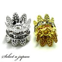 キャップ(座金)付き ロンデル 6mm 8mm 10mm シルバー ゴールド ハンドメイド アクセサリーパーツ 材料 銀色 金色 アクセサリー パーツ ハンドメ...