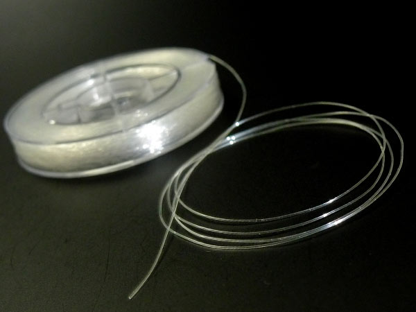 『40m巻』 ナイロン製 テグス糸 0.3mm 透明/クリア ブレスレット用 ハンドメイド アクセサリーパーツ 材料 アクセサリー パーツ ハンドメイドパーツ ハンドメイド用 手芸 作製 手作り
