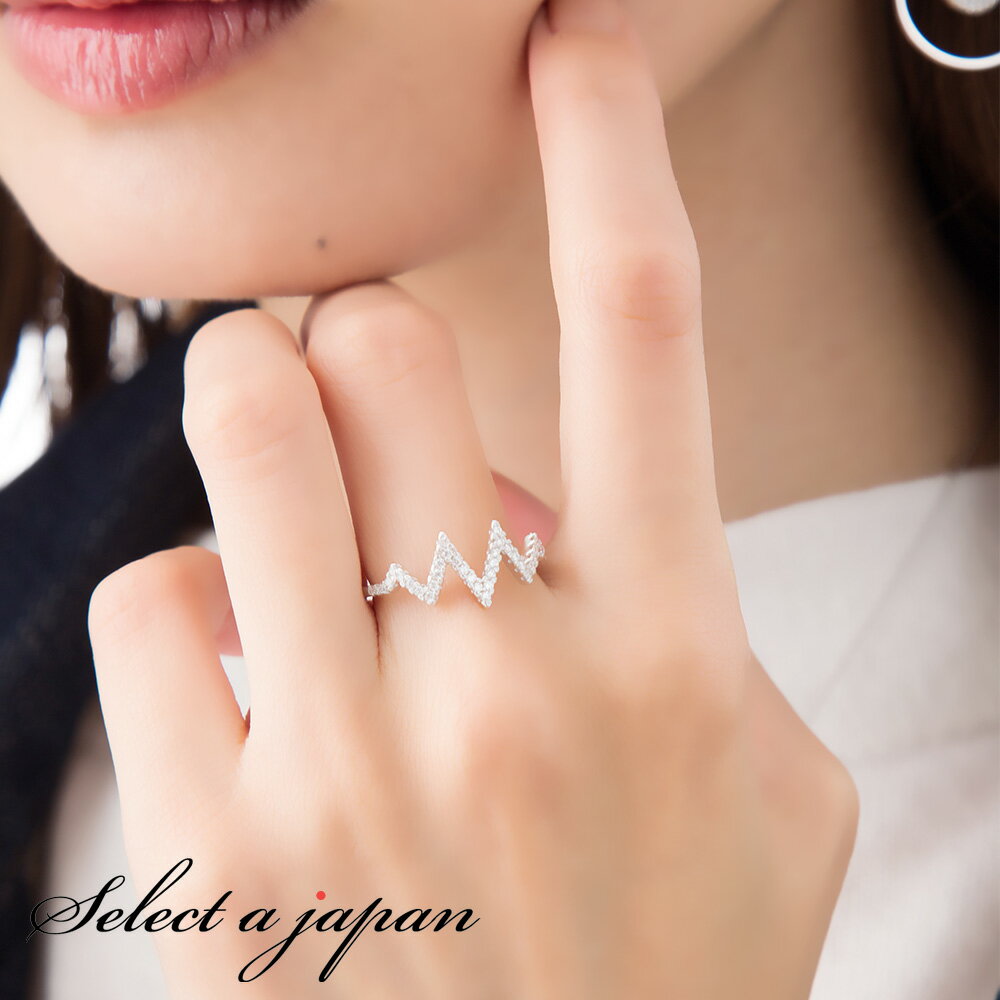 SILVER925 CZ リング 指輪 レディース シルバー シンプル 金属アレルギー対応 ジュエリー アクセサリー シルバー925のサムネイル