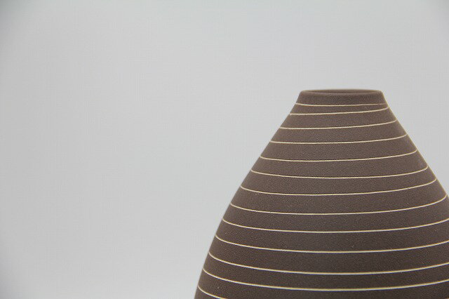 しずく花生(大) BR [花瓶 花生 一輪挿し 洋風 モダン シンプル インテリア 北欧風] [3]