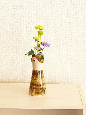 癒鳥投入花瓶 [花瓶 花生 一輪挿し かわいい 癒し インテリア 置物 鳥 北欧風 おしゃれ 花生] [3]