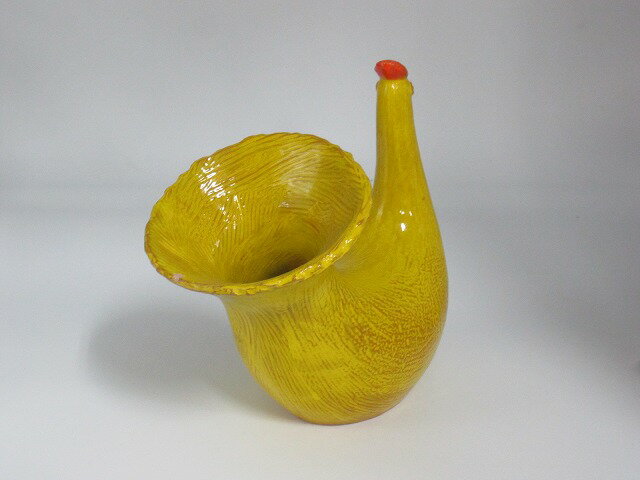 とりイエロー(大) [北欧風 インテリア 置物 鳥 おしゃれ 花瓶 花器 花生] [2]