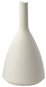 火人房つる首 ホワイト 【万古焼 萬古焼】 [花器 生花 華 一輪挿 インテリア 白 フラワー 花瓶 シンプル モダン]
