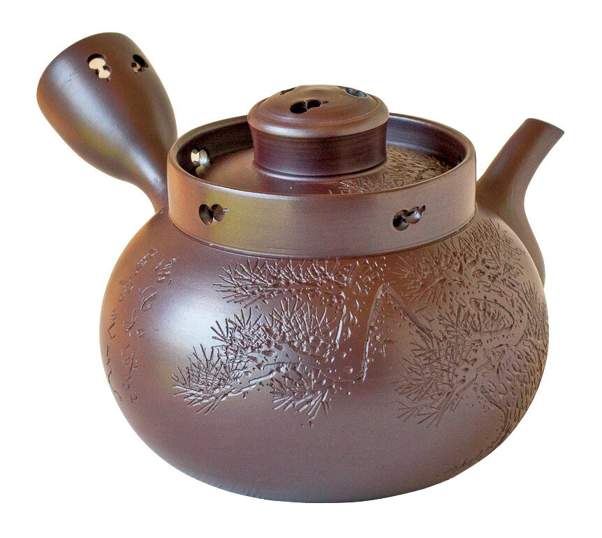 乐天商城 - 実山作　1.5号鈴入天王寺急須【萬古焼 万古焼】 [陶器 作家急須 伝統工芸士急須 手づくり 急須 ティーポット お茶]