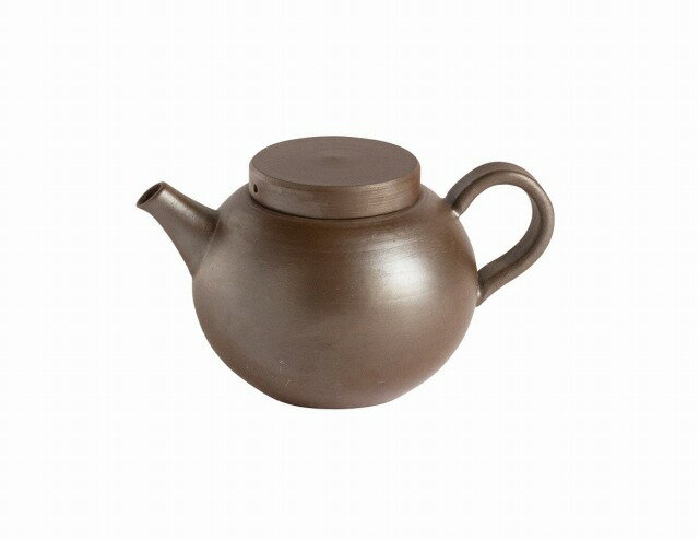 太仙作 萬古インロウ後手茶器 【萬古焼 万古焼】 [陶器 紫泥急須 緑茶 お茶 茶器 ティーポット 小さいポット 小ポット 玉露]