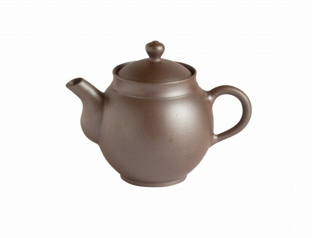 正規作 丸ヒレ付無地後手茶器 【萬古焼 万古焼】 [陶器 紫泥急須 緑茶 お茶 茶器 ティーポット 小さい..