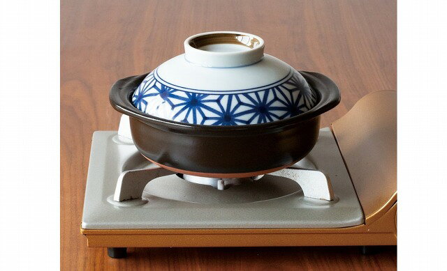 ふたがお茶碗になる土鍋 (麻の葉) 【萬古焼 万古焼 蓋のみ美濃焼】 [直火対応 土鍋 鍋 小鍋 一人用 茶碗 器 取り皿 お祝 贈り物 プレゼント] saji-10002252 くらしの陶器 さかえ家 サンプル画像2