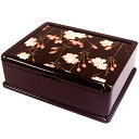 現品限り 小箱ケース 溜 桜(内布貼 敬老の日)小 おしゃれ お土産 宝石箱 贈り物 母の日プレゼント