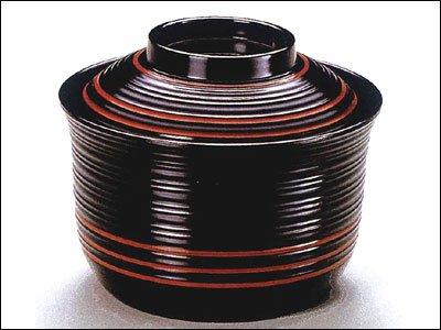 千筋椀　朱ラインG