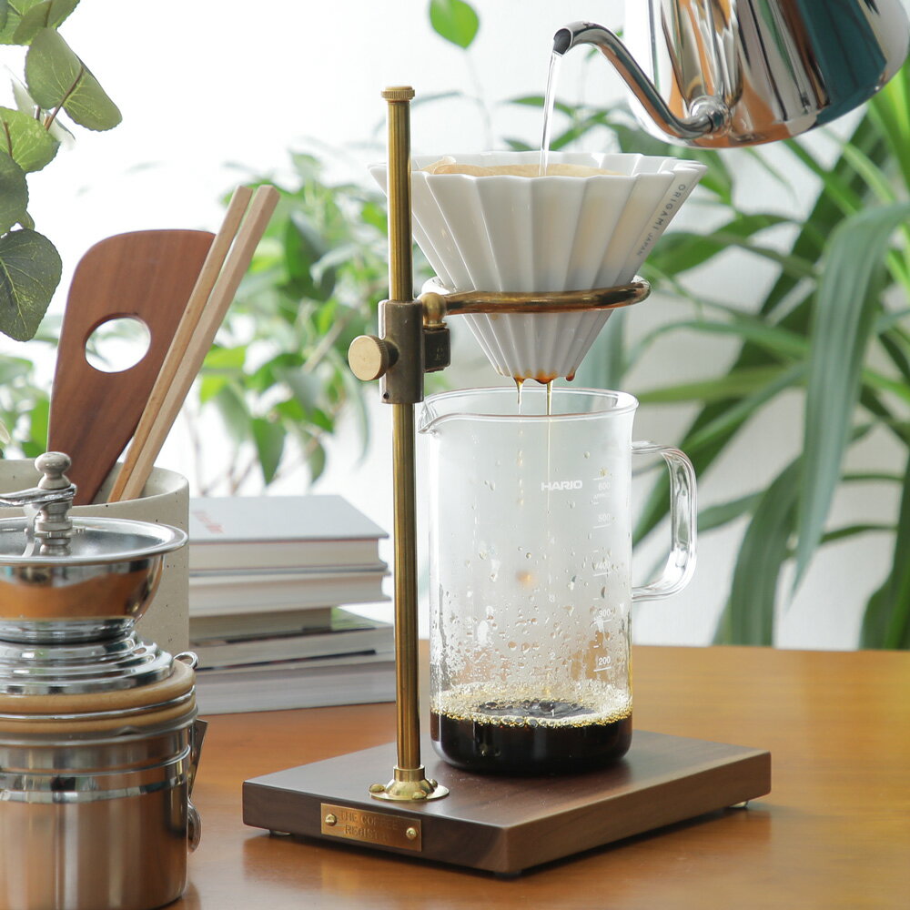 コーヒーレジストリー クラークポーオーバースタンド ドリッパースタンド ドリップスタンド ハンドドリップ コーヒー好き 珈琲 真鍮 ブラス 正規品
