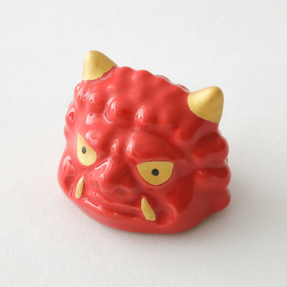 節分 赤鬼 箸置き 陶器 かわいい おもしろ 【メール便可】のサムネイル