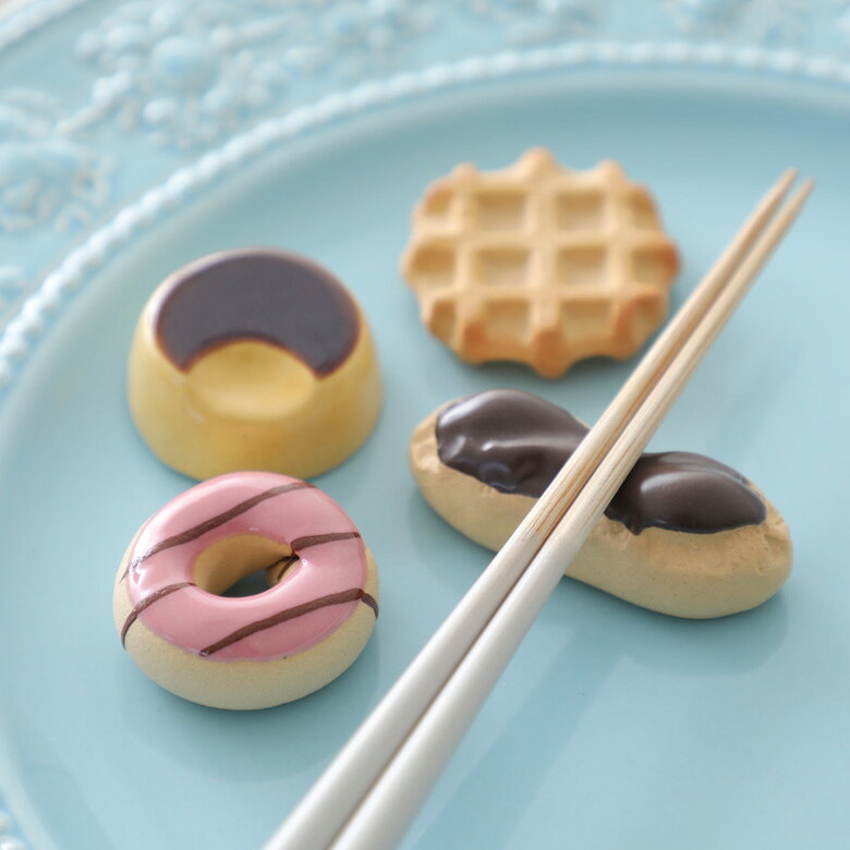 スイーツ 洋菓子 箸置きセット 化粧箱入り ギフト プレゼント 陶器【メール便選択可】
