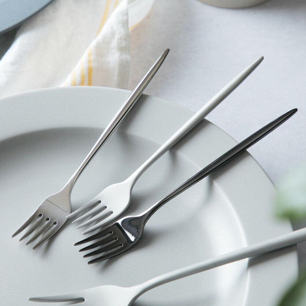 SUGATA フォーク スモール ホワイト/ブラック/シルバー シンプル 【メール便可】