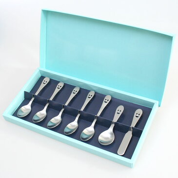 ニコ ステンレス コーヒースプーン 5本とバターナイフ、キャディースプーンの7本ギフトセット