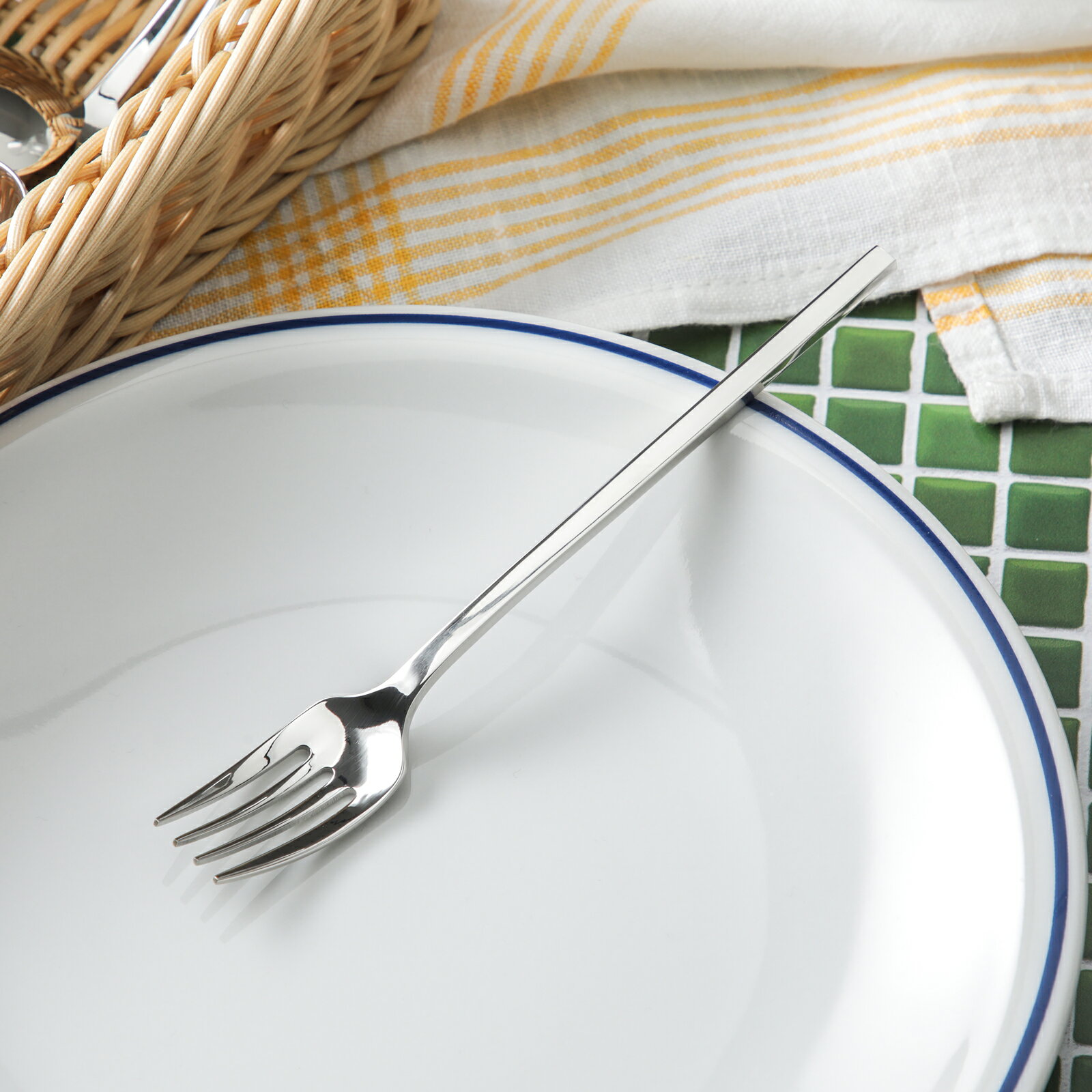 ピアッツァ ケーキフォーク 006528 オールミラー 燕三条 日本製 ステンレス 食洗機対応 スイーツフォー..