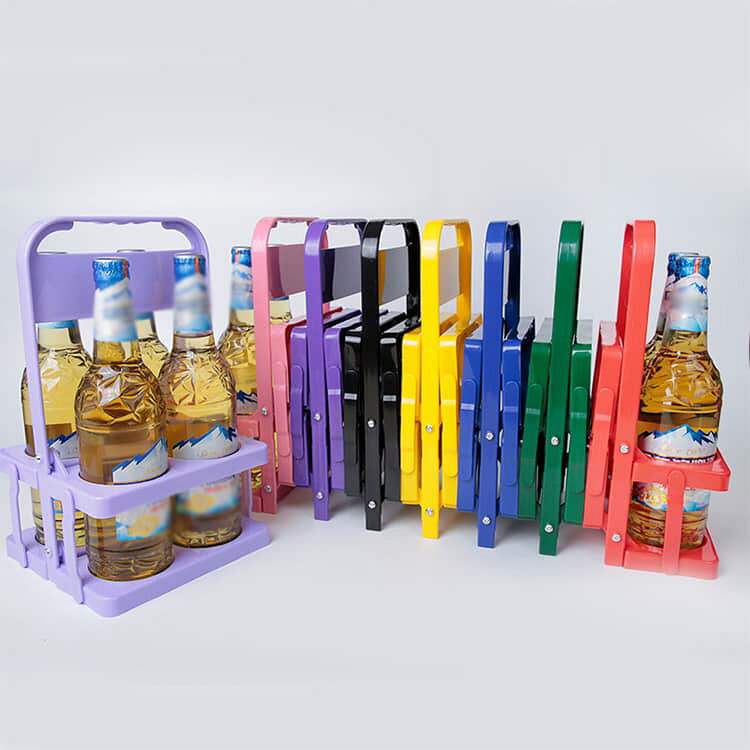 コンパクト ドリンクホルダー ペットボトルホルダー ドリンクバスケット フードコート 持ち歩き 6本用 折りたたみ 持ち運び 軽量 運動会 スポーツ観戦 レジャー アウトドア ピクニック 部活 6本用 BBQ 送料無料 sak24-10016034 業務SHOP SaK24 サンプル画像3