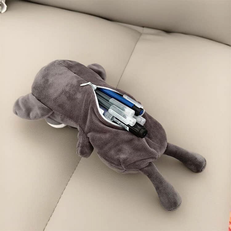 動物デザイン 文具入れ 犬 大容量 いぬ 筆入れ ぬいぐるみ チワワ キャラポーチ ペンケース 可愛い 面白い ふわふわ もこもこ ペンケース かわいい もふもふの手触り 文房具入れ 収納ケース 小学生 中学生 高校生 sak24-10017986 業務SHOP SaK24 サンプル画像2