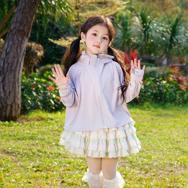 子ども 虫よけ 冷感 キッズ 長袖 遮光 UVカットジャケット 日焼け止め 子供 uvパー...