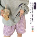 2点セット チェック ルームウェア ショートパンツ パンツ レディース ゆったり 部屋着 パジャマ 短パン ハーフパンツ ルームパンツ 綿 夏 春 短め 涼しい...