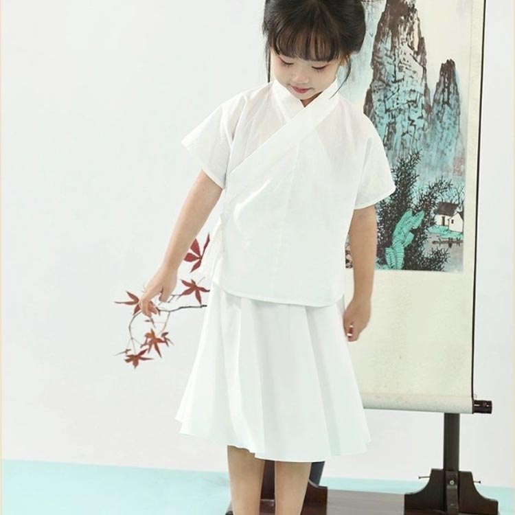 七五三 着物用 肌着セット 上下 パンツ/スカートの2タイプ 女の子 子供 キッズ 半襦袢 着物 和服 下着 セパレート 半袖 襦袢シャツ ハーフパンツ スカート 2点セット 和装下着 インナー 3歳 5歳 7歳 肌襦袢 卒園式 下着 100 110 120 130 140 150cm 2