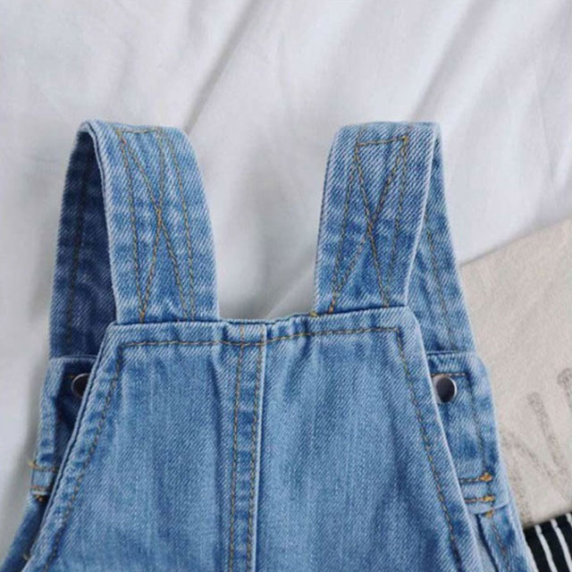 業務SHOP SaK24のオーバーオール キッズ 子供服 ポケット付き デニムオーバーオール 女の子 男の子 ベビー 短パンコーデ 夏着 オールインワン パンツ 無地 サロペット ショートパンツ 90cm 100cm 110cm　120cm　130cm ジュニア お出かけ 春 夏 秋 カジュアル 韓国こども服 スクール 送料無料｜アングル3
