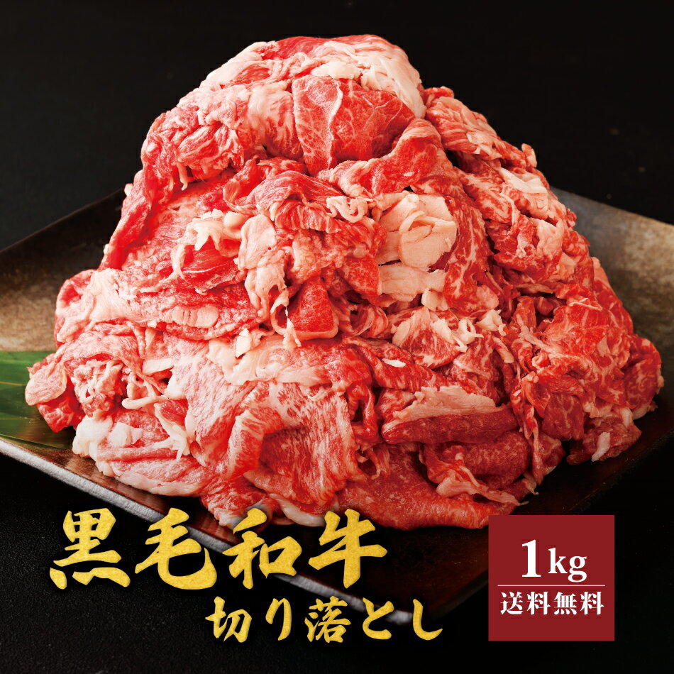 天草黒牛 切り落とし 1kg（500g×2パック） 黒毛和牛 肉 送料無料 大容量 国産 熊本 贈り物 ギフト プレゼント 冷凍 切落し お肉 御中元 お中元 高級 天草 黒牛 切落とし 御歳暮 お歳暮 ホワイトデー 入学式 卒業式 お祝い