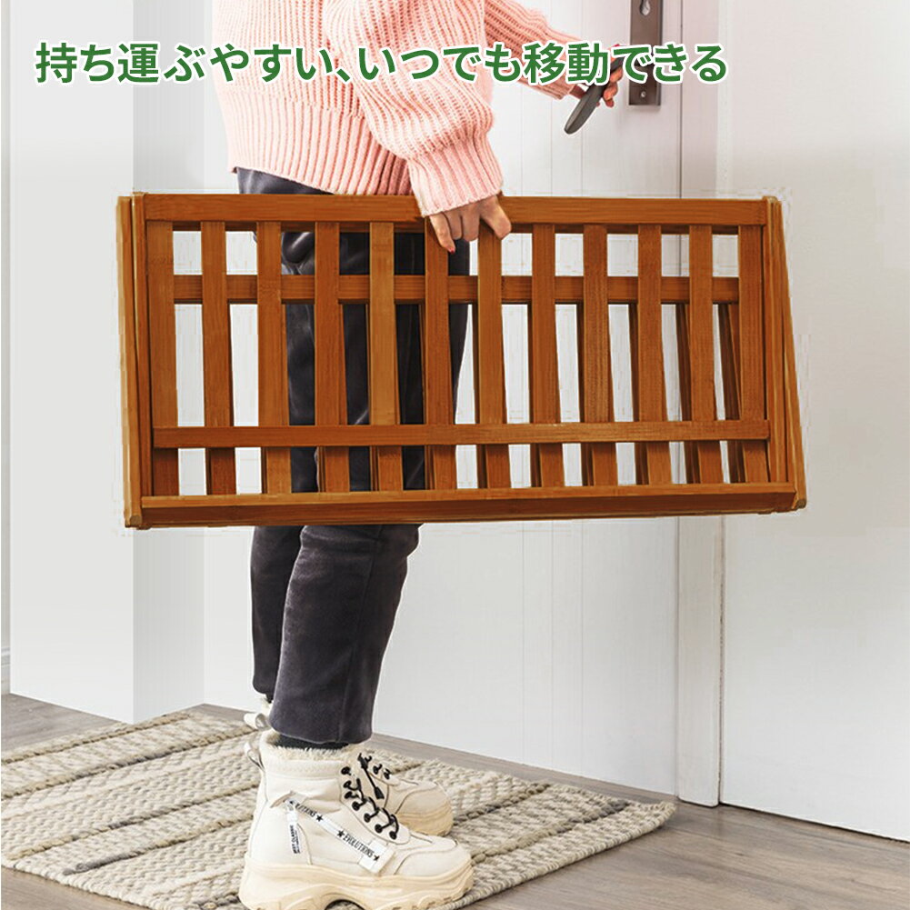 【1年保証】ZOOBLYシューズラック下駄箱靴棚靴箱ラック靴収納収納ラック靴キャビネットシューズラックスリム伸縮シューズラック棚5段収納棚70times;25times;78cm折りたたみ天然竹製玄関収納組み立て式伸縮省スペース伸縮ラック置物