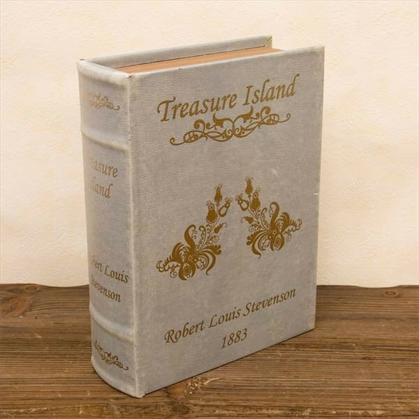 本型 小物入れ 小物入れ シークレットボックス 本型 ビンテージ 収納 収納ボックス / ヒストリーノーベル L / Treasure Island